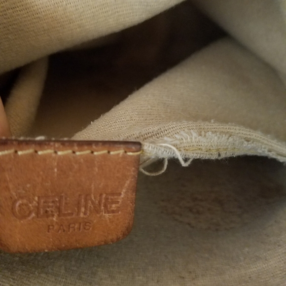 *Fixed Price* Vintage Celine Macadam Vertical Messenger Bag - Picture 10 of 11